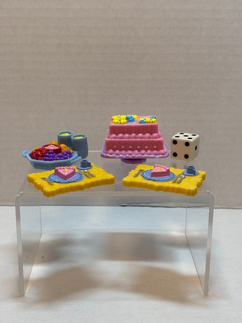 Vintage Fisher Price Loving Family Dollhouse Miniature Dessert Food Lot